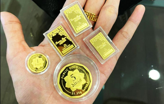 simpanan emas gold bar dinar