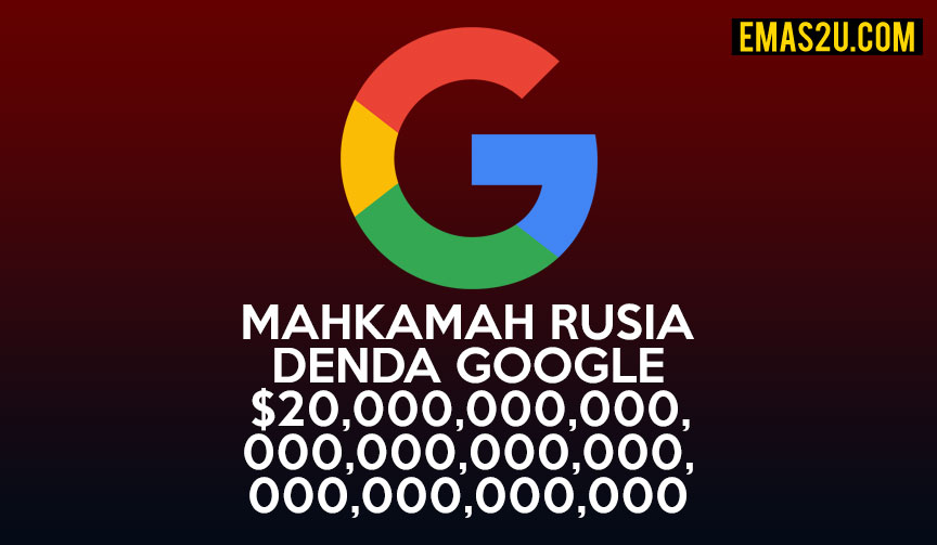 mahkamah rusia denda google