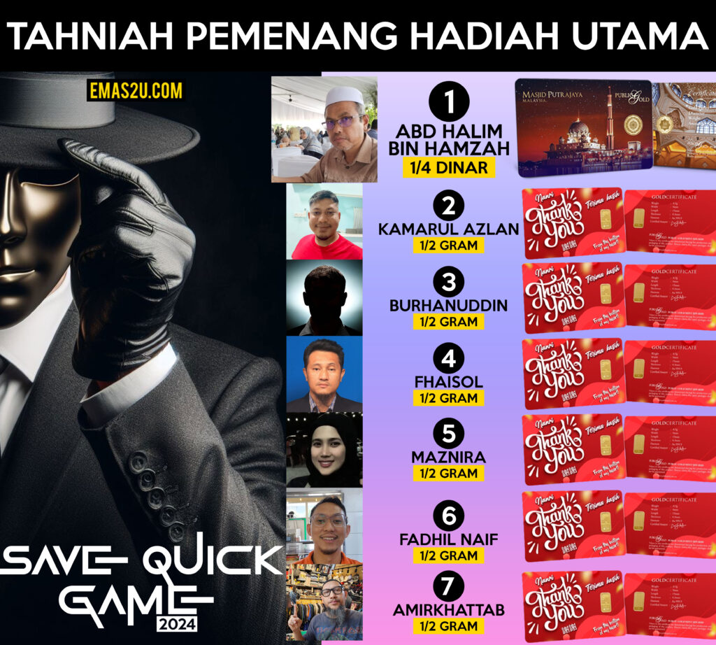 pemenang hadiah utama save quick game 2024