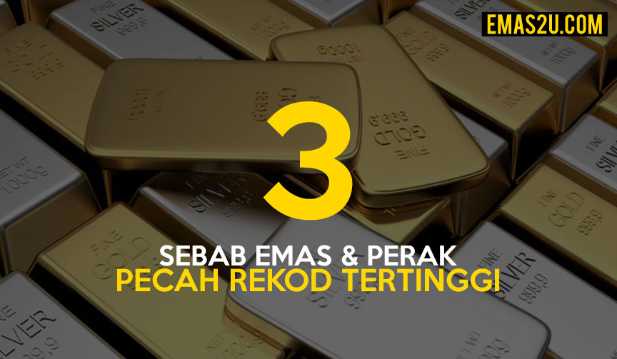 emas perak pecah rekod