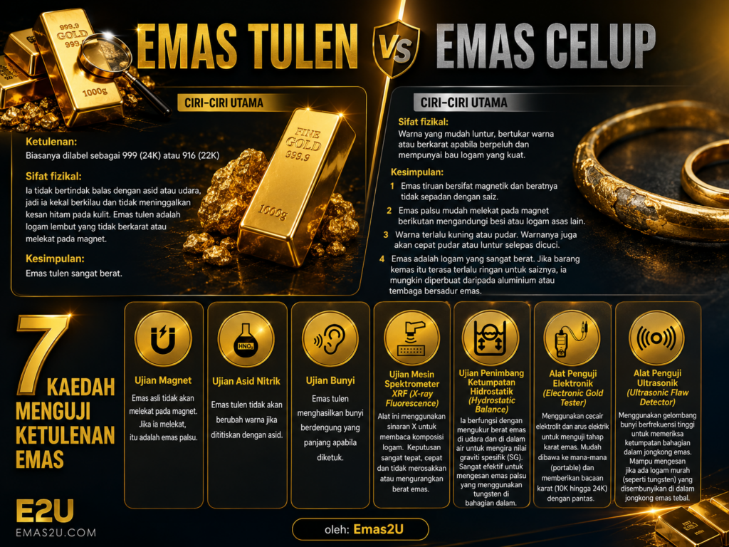 7 Cara Uji Ketulenan Emas | Emas Tulen vs Emas Celup