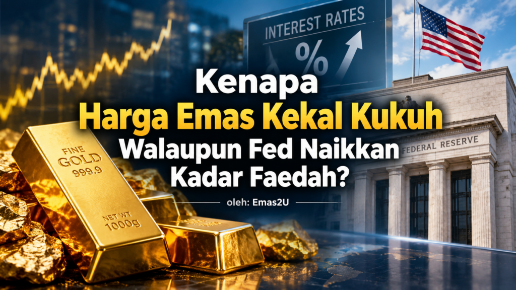 Kenapa Harga Emas Kekal Kukuh Walaupun Fed Naikkan Kadar Faedah?
